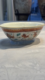 Eight Chinese famille rose and verte wares, 19/20th C.
