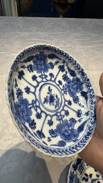 34 Chinese famille rose, verte, Imari-style and blue and white wares, Kangxi and later