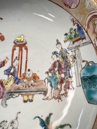 A Chinese Canton famille rose 'Mandarin Subject' bowl, Qianlong
