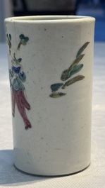 Eight Chinese famille rose and verte wares, 19/20th C.
