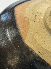 Two Chinese Jian tea bowls and two Dongzhangyao black-glazed tea bowls, Song