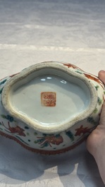 Eight Chinese famille rose and verte wares, 19/20th C.