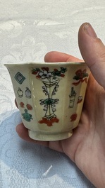 34 Chinese famille rose, verte, Imari-style and blue and white wares, Kangxi and later