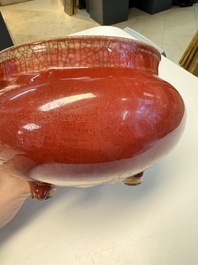 A Chinese langyao-style tripod censer, 18/19th C.