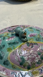 A Chinese famille rose 'kamcheng' bowl and cover for the Straits or Peranakan market, 19th C.