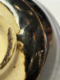 Two Chinese Jian tea bowls and two Dongzhangyao black-glazed tea bowls, Song
