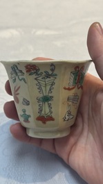34 Chinese famille rose, verte, Imari-style and blue and white wares, Kangxi and later