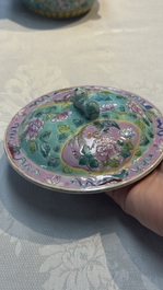 A Chinese famille rose 'kamcheng' bowl and cover for the Straits or Peranakan market, 19th C.