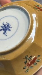 34 Chinese famille rose, verte, Imari-style and blue and white wares, Kangxi and later