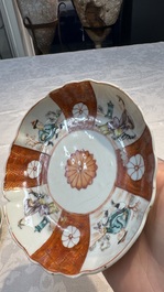 34 Chinese famille rose, verte, Imari-style and blue and white wares, Kangxi and later