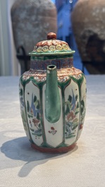 Eight Chinese famille rose and verte wares, 19/20th C.