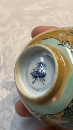 34 Chinese famille rose, verte, Imari-style and blue and white wares, Kangxi and later