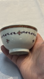 34 Chinese famille rose, verte, Imari-style and blue and white wares, Kangxi and later