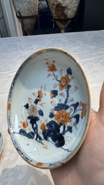 34 Chinese famille rose, verte, Imari-style and blue and white wares, Kangxi and later