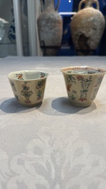 34 Chinese famille rose, verte, Imari-style and blue and white wares, Kangxi and later