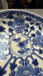 34 Chinese famille rose, verte, Imari-style and blue and white wares, Kangxi and later
