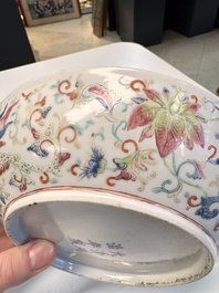 A Chinese famille rose 'Bajixiang' plate, Tongzhi mark and of the period