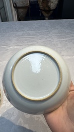 34 Chinese famille rose, verte, Imari-style and blue and white wares, Kangxi and later