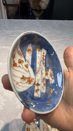 34 Chinese famille rose, verte, Imari-style and blue and white wares, Kangxi and later