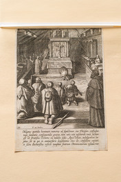 After Otto van Veen (1556-1629), 24 copper engravings depicting the life of St. Thomas, Antwerp, ca. 1610