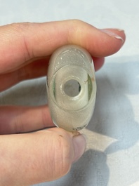 A Chinese rock crystal and two glass inside painted snuff bottles, 19/20th C., with a signed copy of 'Chinese Inside Painting of the Modern Age', 2005