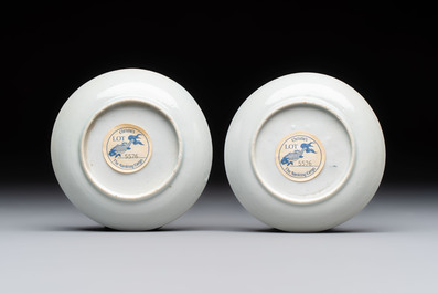 A varied collection of seven Chinese and Japanese blue and white wares, 16/18th C.