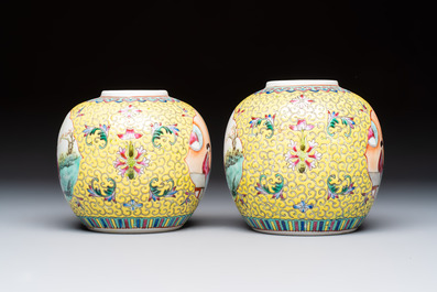 Ten Chinese famille rose and verte wares, Qianlong and Jing De Zhen 景德鎮 marks, 20th C.