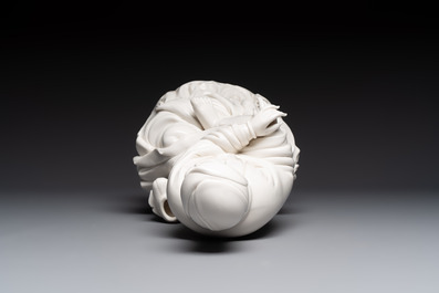 A Chinese Dehua Blanc de Chine 'Damo' group, 20th C.