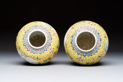 Ten Chinese famille rose and verte wares, Qianlong and Jing De Zhen 景德鎮 marks, 20th C.
