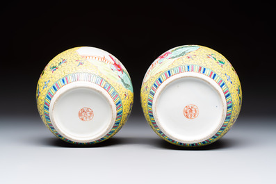 Ten Chinese famille rose and verte wares, Qianlong and Jing De Zhen 景德鎮 marks, 20th C.