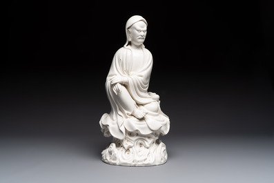 A Chinese Dehua Blanc de Chine 'Damo' group, 20th C.