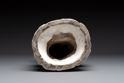 A Chinese Dehua Blanc de Chine 'Damo' group, 20th C.
