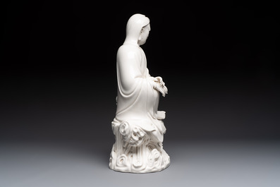 A Chinese Dehua Blanc de Chine 'Damo' group, 20th C.