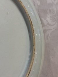 A Chinese verte-Imari 'Governor Duff' dish, Yongzheng, ca. 1725-1730