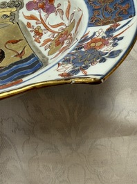 A rare intact Chinese rose-Imari 'Provinces' shaving bowl with the arms of Zeelandt, Kangxi, ca. 1720