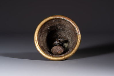 A bronze temple bell or Ghanta, Tibet or Nepal, 18/19th C.