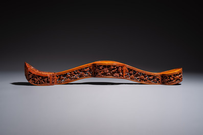 A pair of Chinese jade-inset wooden table screens, a jade-inset wooden ruyi with its original stand and a jade 'bi' disc on a wooden stand, 19/20th C.