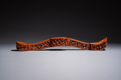 A pair of Chinese jade-inset wooden table screens, a jade-inset wooden ruyi with its original stand and a jade 'bi' disc on a wooden stand, 19/20th C.