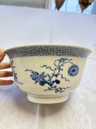 A Chinese blue and white 'Lotus' bowl, Chenghua mark, Kangxi
