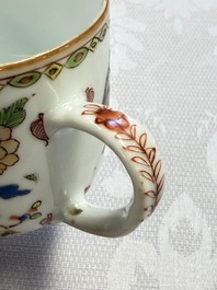 A Chinese famille rose 'Madame de Pompadour' cup and saucer, Qianlong, ca. 1745