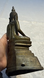 An inscribed Burmese bronze Buddha, Tai Yai, 19th C.
