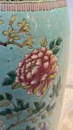 A Chinese famille rose Peranakan-style 'Phoenix' vase, 19th C.