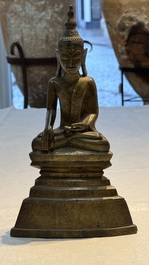 An inscribed Burmese bronze Buddha, Tai Yai, 19th C.