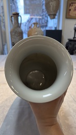 A Chinese polychrome 'Water Margin' 水滸傳 vase, Qianlong mark, Republic