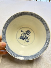 A Chinese blue and white 'Lotus' bowl, Chenghua mark, Kangxi