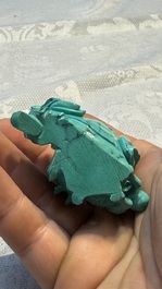 A complete set of 12 Chinese carved turquoise 'Children at Play with the Zodiac Animals' figures on wooden stands, Republic