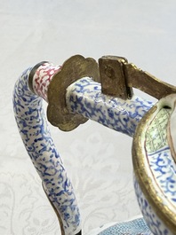 A fine and rare Chinese Canton enamel ewer for the Islamic or Indian market, Yongzheng