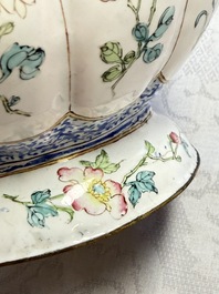 A fine and rare Chinese Canton enamel ewer for the Islamic or Indian market, Yongzheng