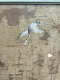Chinese school: four paintings with Buddhist narratives, ink and colour on silk, Qing