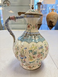 A fine and rare Chinese Canton enamel ewer for the Islamic or Indian market, Yongzheng